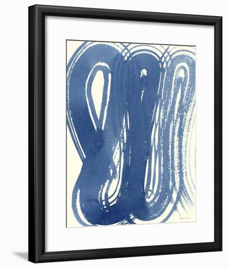Macrame Blue V-Vanna Lam-Framed Giclee Print