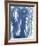 Macrame Blue V-Vanna Lam-Framed Giclee Print