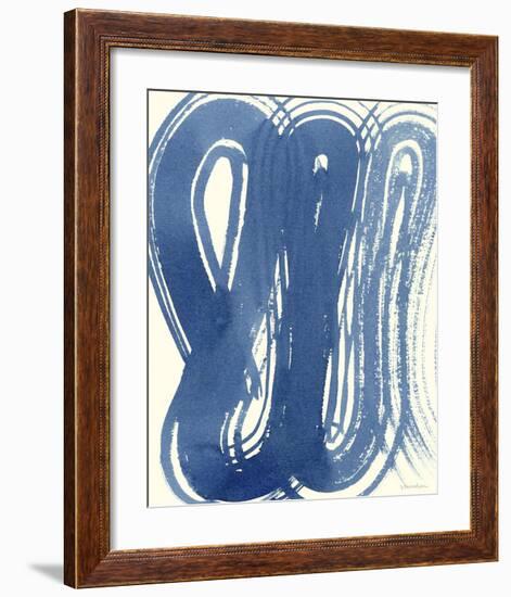 Macrame Blue V-Vanna Lam-Framed Giclee Print