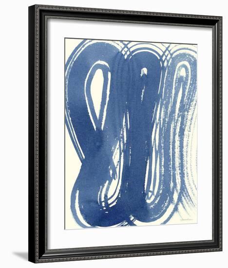 Macrame Blue V-Vanna Lam-Framed Giclee Print