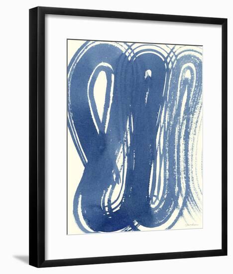 Macrame Blue V-Vanna Lam-Framed Giclee Print