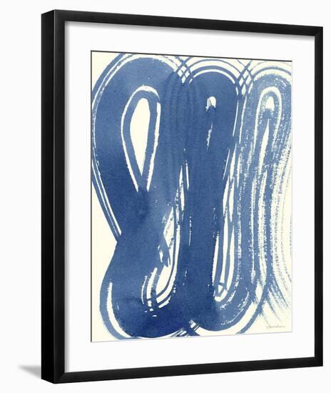 Macrame Blue V-Vanna Lam-Framed Giclee Print