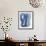 Macrame Blue V-Vanna Lam-Framed Giclee Print displayed on a wall