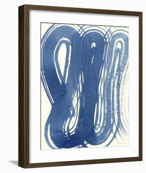 Macrame Blue V-Vanna Lam-Framed Giclee Print