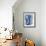 Macrame Blue V-Vanna Lam-Framed Art Print displayed on a wall