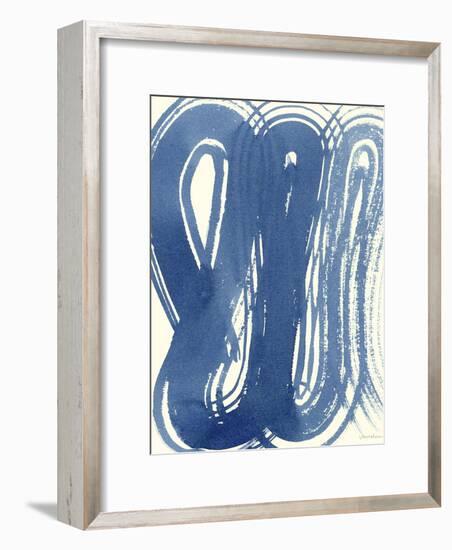 Macrame Blue V-Vanna Lam-Framed Art Print