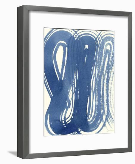 Macrame Blue V-Vanna Lam-Framed Art Print