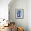 Macrame Blue V-Vanna Lam-Framed Art Print displayed on a wall