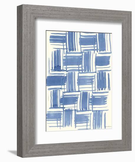 Macrame Blue VI-Vanna Lam-Framed Art Print