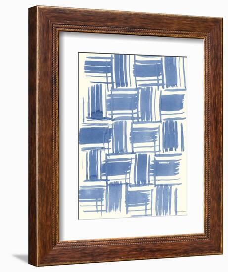 Macrame Blue VI-Vanna Lam-Framed Art Print