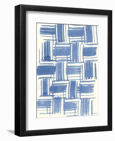 Macrame Blue VI-Vanna Lam-Framed Art Print