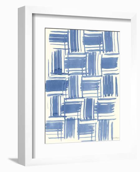 Macrame Blue VI-Vanna Lam-Framed Art Print