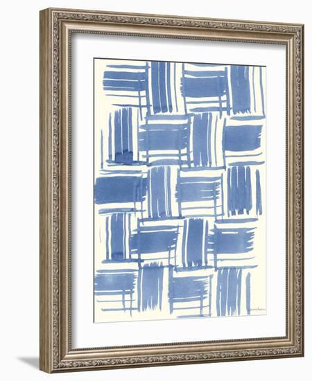 Macrame Blue VI-Vanna Lam-Framed Art Print