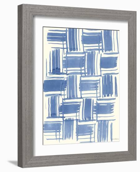 Macrame Blue VI-Vanna Lam-Framed Art Print