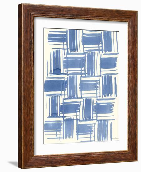 Macrame Blue VI-Vanna Lam-Framed Art Print