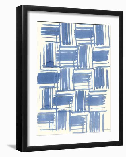 Macrame Blue VI-Vanna Lam-Framed Art Print