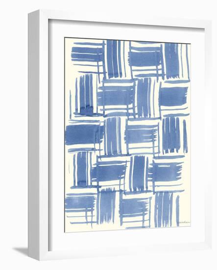 Macrame Blue VI-Vanna Lam-Framed Art Print