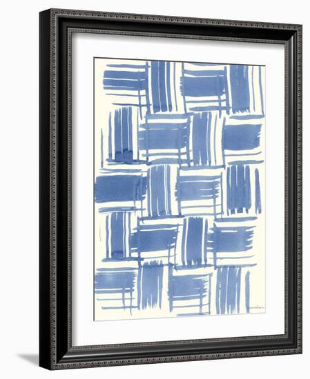 Macrame Blue VI-Vanna Lam-Framed Art Print