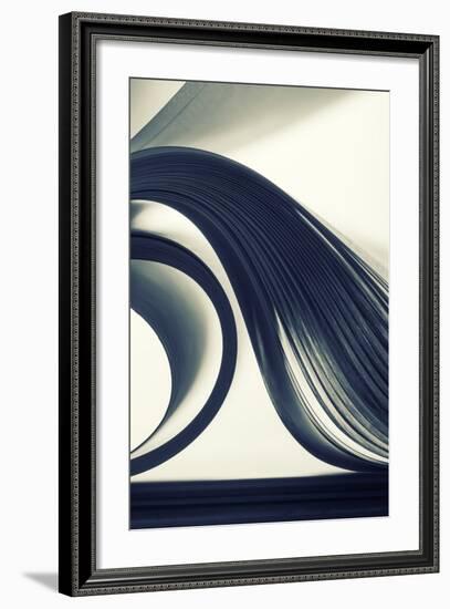 Macro View of Abstract Paper Curves-Nomad_Soul-Framed Photographic Print