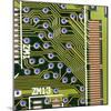 Macrophotograph of Printed Circuit Board-Dr. Jeremy Burgess-Mounted Premium Photographic Print