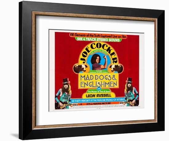 Mad Dogs and Englishmen, Center: Joe Cocker; Bottom Left and Right: Leon Russell, 1971-null-Framed Premium Giclee Print