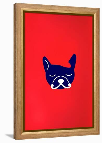 Mad French Bulldog-null-Framed Stretched Canvas