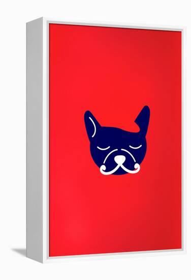 Mad French Bulldog-null-Framed Stretched Canvas