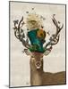 Mad Hatter Deer-Fab Funky-Mounted Art Print