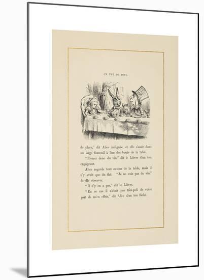 Mad Hatter's Tea Party-John Tenniel-Mounted Premium Giclee Print