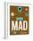 MAD Madrid Luggage Tag 1-NaxArt-Framed Art Print