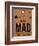 MAD Madrid Luggage Tag 2-NaxArt-Framed Art Print