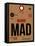 MAD Madrid Luggage Tag 2-NaxArt-Framed Stretched Canvas