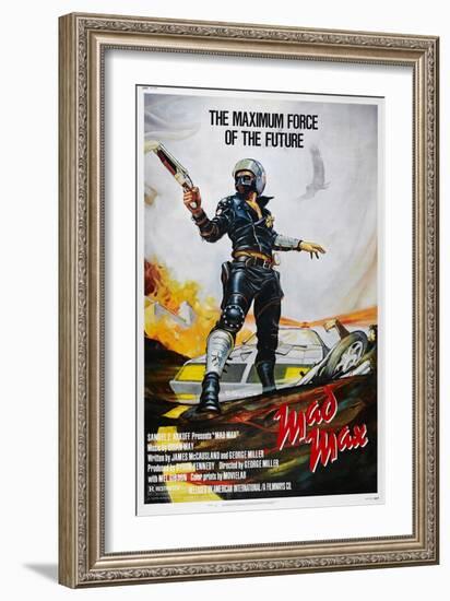 Mad Max, US poster, Mel Gibson, 1979. © American International/courtesy Everett Collection-null-Framed Premium Giclee Print