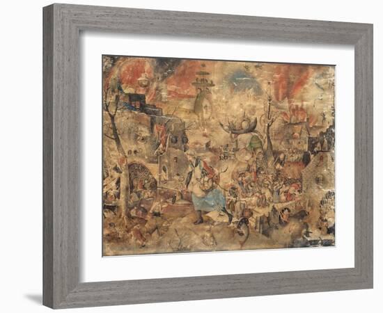 Mad Meg (De Dulle Grie)-Pieter Bruegel the Elder-Framed Giclee Print