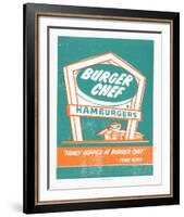 Mad Men Burger Chef-Print Mafia-Framed Serigraph