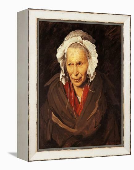 Mad Woman with Mania of Envy-Théodore Géricault-Framed Premier Image Canvas