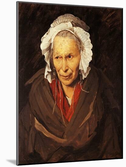 Mad Woman with Mania of Envy-Théodore Géricault-Mounted Giclee Print