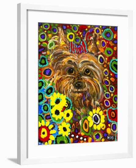 Mad Yorkie-MADdogART-Framed Giclee Print