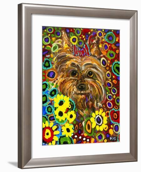 Mad Yorkie-MADdogART-Framed Giclee Print