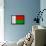 Madagascar Flag Design with Wood Patterning - Flags of the World Series-Philippe Hugonnard-Framed Stretched Canvas displayed on a wall