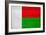 Madagascar Flag Design with Wood Patterning - Flags of the World Series-Philippe Hugonnard-Framed Premium Giclee Print