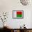 Madagascar Flag Design with Wood Patterning - Flags of the World Series-Philippe Hugonnard-Framed Premium Giclee Print displayed on a wall