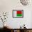 Madagascar Flag Design with Wood Patterning - Flags of the World Series-Philippe Hugonnard-Framed Premium Giclee Print displayed on a wall
