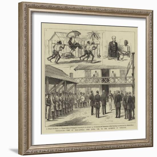 Madagascar, Visit of Rear-Admiral Gore Jones, Cb, to the Governor of Tamatave-null-Framed Giclee Print