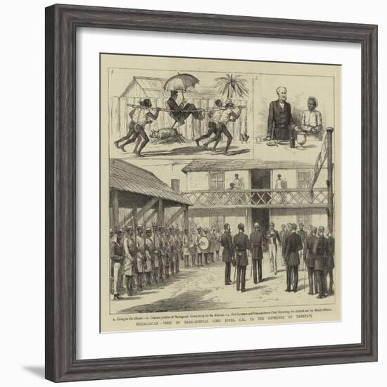 Madagascar, Visit of Rear-Admiral Gore Jones, Cb, to the Governor of Tamatave-null-Framed Giclee Print