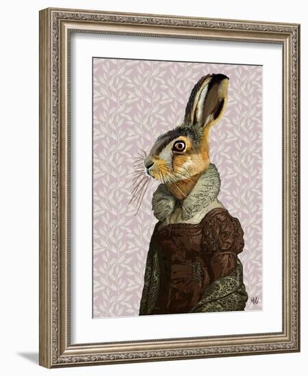 Madam Hare-Fab Funky-Framed Art Print