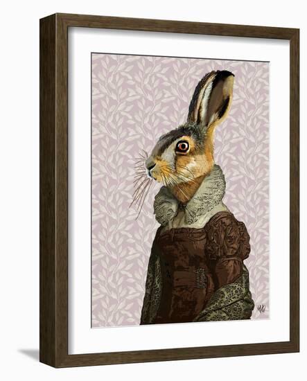 Madam Hare-Fab Funky-Framed Art Print