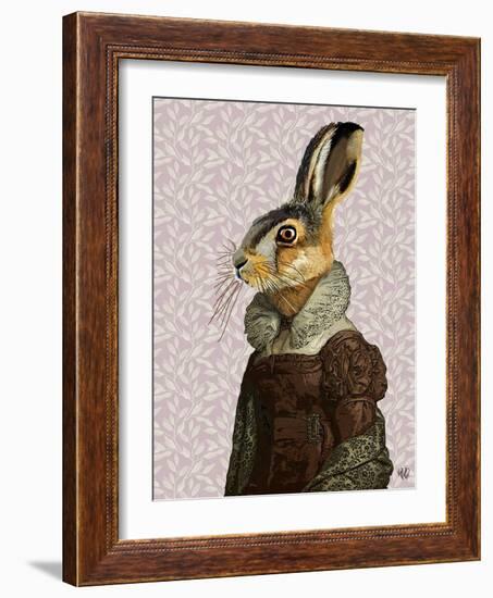 Madam Hare-Fab Funky-Framed Art Print