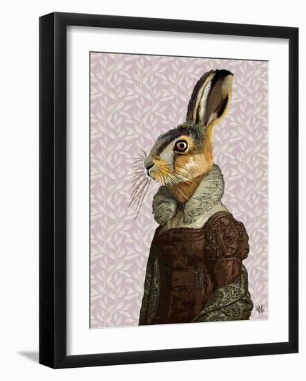 Madam Hare-Fab Funky-Framed Art Print