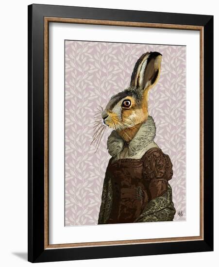 Madam Hare-Fab Funky-Framed Art Print